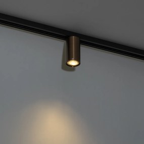 Moderne spot donker brons voor railsysteem 1-fase GU10 50mm - Iconic Ruby Honey