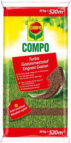 COMPO Turbo Gazonmeststof - Organisch-Mineraal - 20 kg - 520 mÂ²