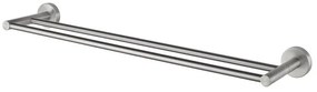 Haceka Kosmos Handdoekhouder - 84cm - dubbel - geborsteld chroom 1208661