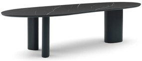 Dining Tuintafel  300 x 120 cm Aluminium/Ceramic stone Grijs Weave
