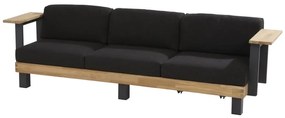 4 Seasons Outdoor | Cordoba 3 seater with 2 arms  Tuinbank    houtkleur weerbestendig