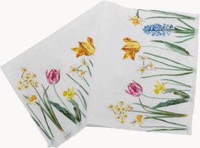 Linnen gastendoekjes Early Flowers, 2-delig
