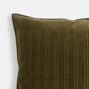 Kussenhoes 45 x 45 cm, fluweel met inkepingen, MILO