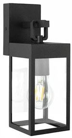 Cartagena Muurlamp Zwart met Lichtsensor LED