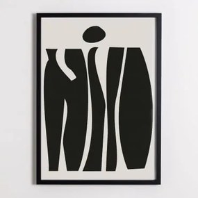 Set van 3 decoratieve posters (50x70 cm) Gerena Zwart hout - Sklum