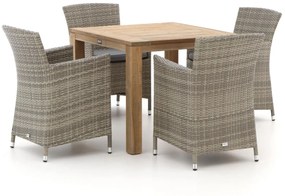 Forza Barga/ROUGH-S 90cm dining tuinset 5-delig