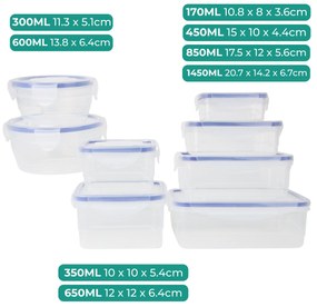 Niceey Meal Prep Bakjes - Set van 8 - Plastic