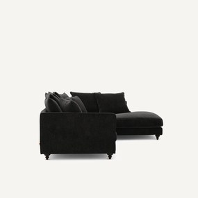 Hoekslaapbank in chenille fluweel, Lazare