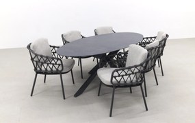 4SO Calpi/Privada 240x107 - Ovale tuinset - 7-delig