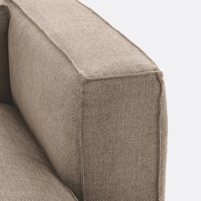 Modulaire longchair van getextureerde stof, Seven