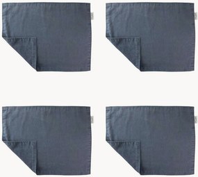 Linnen placemats Wild Clematis, 4-delig