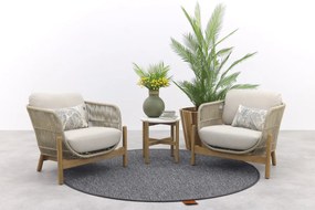 Garden Impressions Talara stoel loungeset 3-delig - Zand