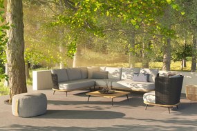 4 Seasons Outdoor Positano hoekbank 3-delig SALE  Loungeset    antraciet weerbestendig