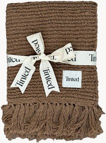 Handgeweven bouclé wollen plaid Janzen