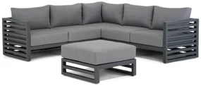 Hoek loungeset 5 personen Aluminium Grijs Santika Furniture Santika Jaya