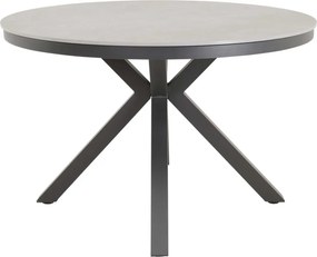 Lesli Living Ronde Tuintafel Davos - Ø118 cm - Keramisch Glas - Lesli Living