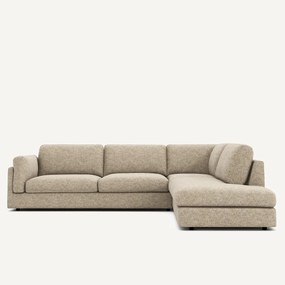 Hoekzetel met longchair van katoenmix César