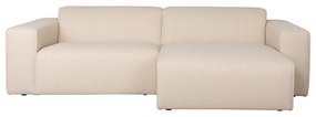 Zuiver Milka Sand Moderne Bank Met Chaise Longue Rechts Zandkleur