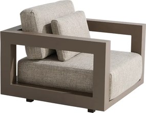 4 Seasons Outdoor Metropolitan loungestoel Mocca Loungestoel   beige weerbestendig