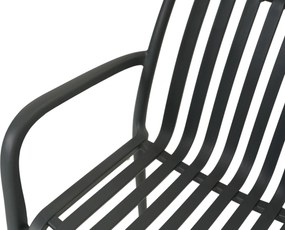 Tuinset 6 personen 205 cm Kunststof Grijs Domani Furniture Alba/Creta