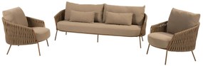 4 Seasons Outdoor Molina loungeset amber Loungeset beige weerbestendig