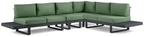 Hoek loungeset 6 personen Aluminium Grijs  Lifestyle Garden Furniture Lorenzo