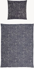 Katoenen jacquard dekbedovertrekset Farn