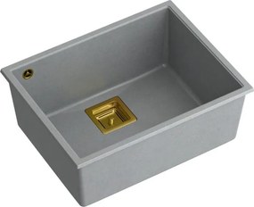 granieten spoelbak DAVID 50 Grey Metallic