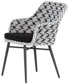 Tuinset 6 personen 260 cm Wicker Zwart Lifestyle Garden Furniture Crossway/Trente