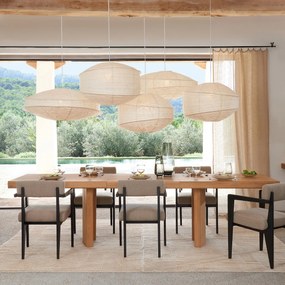 Hanglamp van structuurpapier, diameter 68 cm, NASSAH