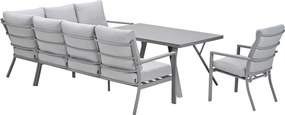 Garden Impressions Senja lounge dining set 4-delig rechts incl. stoel - valley sand