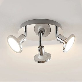 Ayden LED plafondspot, 3-lamps, rond - lampen-24