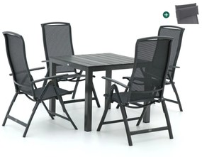 R&S Design Capri/Fidenza 90cm dining tuinset 5-delig verstelbaar