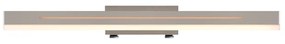 Nordlux Otis 60 wandlamp 60x7.2x14.6cm IP44 Incl. 9.5W LED 3000K Nikkel geborsteld 2015411055