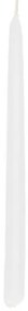 Kaarsjes smal, wit, 17 cm, 10 stuks