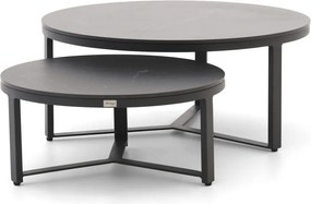 Loungetafel Bellagio  | Rond  | Tuintafel Sintered stone | Ø85cm | Kees Smit Tuinmeubelen