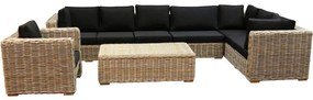 Showroommodel Nissah XL hoek loungeset rechts 5-delig naturel rotan