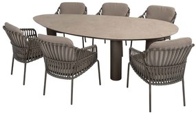 4 Seasons Capalbio tuinset 7-delig - Arizona tuintafel 240x120 cm