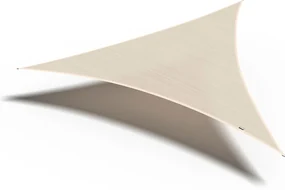 Platinum Coolfit schaduwdoek driehoek 5.0x5.0x5.0m - Gebroken Wit