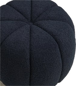 Paisley Poef Bouclé - Navy