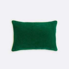 Tweekleurige rechthoekige kussenhoes 60x40 cm, fluweel, GUSALI