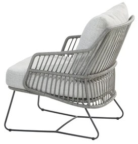 4 Seasons Outdoor Ancora loungestoel antraciet Silver Grey  Loungestoel    antraciet weerbestendig