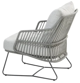 4 Seasons Outdoor Ancora loungestoel antraciet Silver Grey SALE  Loungestoel    antraciet weerbestendig