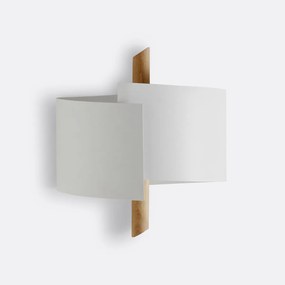 Wandlamp in staalmetaal en beukenhout, Stolico