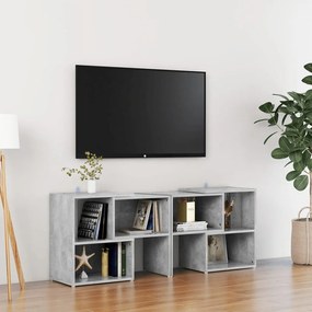 vidaXL Tv-meubel meubel 104x30x52 cm spaanplaat betongrijs