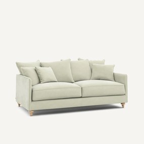 3-zits slaapbank in stonewashed fluweel, Lazare