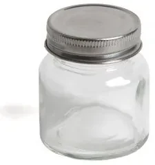 Voorraadpotje, glas, klein, 100 ml