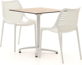 Diningset Forza | 2 personen kunststof | Tuinset stapelbaar | 3-delig | Kees Smit Tuinmeubelen