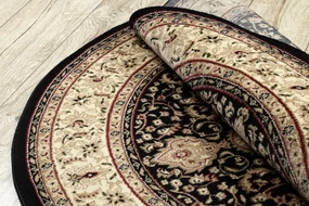 Tapijt ROYAL ADR ROND patroon 521 zwart