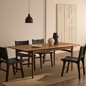 Kave Home Elan Walnoot Eettafel Uitschuifbaar Retro - 200 X 100cm.